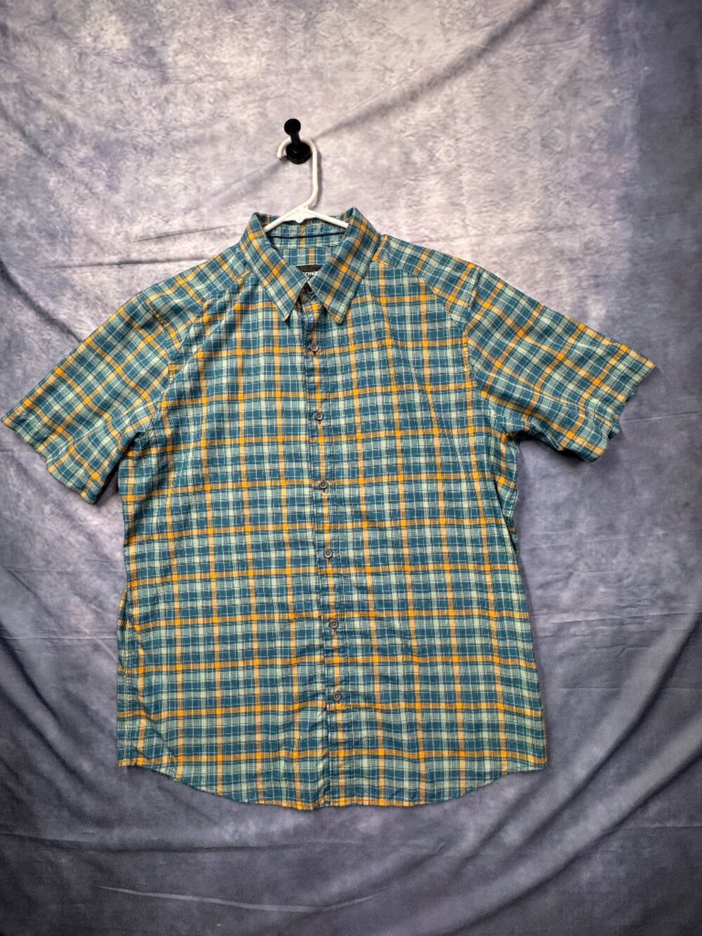 Marmot Green Hiking Shirt Agrozonda Travel Beach UPF 25 Mens Size Large